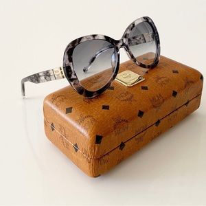 MCM Butterfly Blue Tortoise Sunglasses